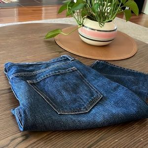 Old Navy high rise slouchy straight cropped jeans